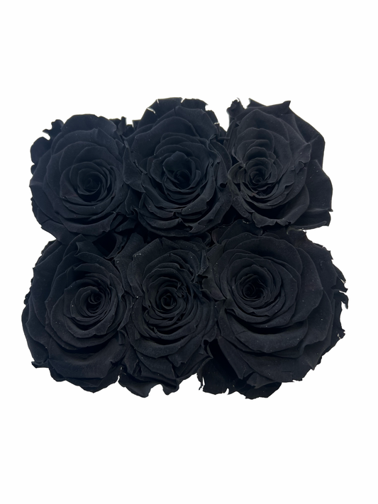 ceramic metallic vases 6 black lx roses